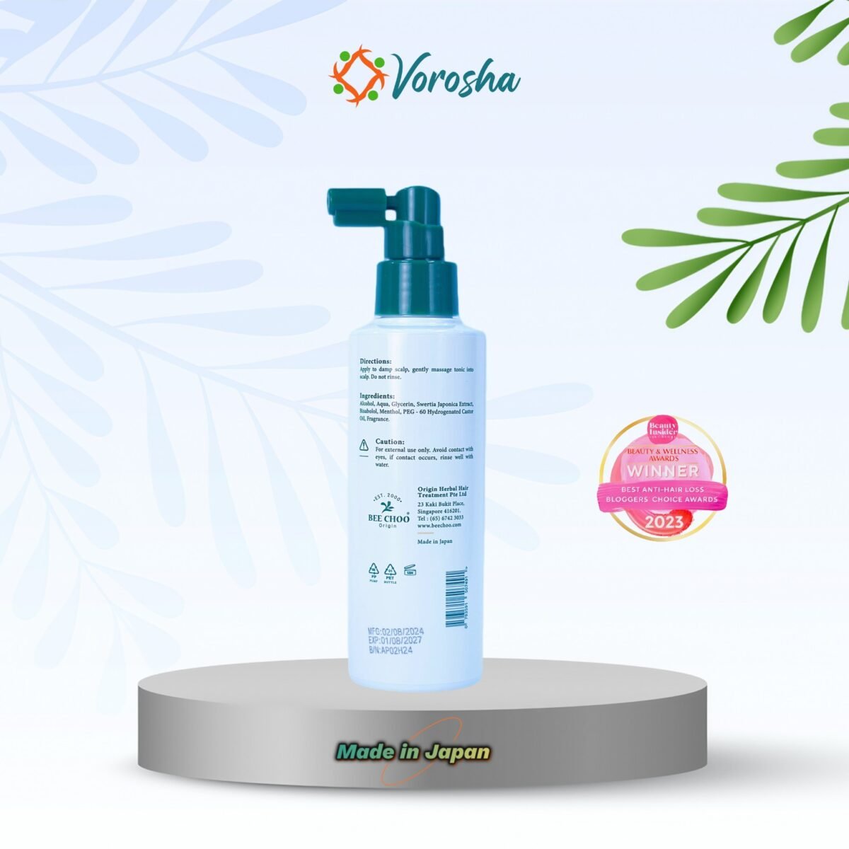 Advanced Pro Hair Tonic (150 ml) | Bee Choo Origin - Japan - Image 2