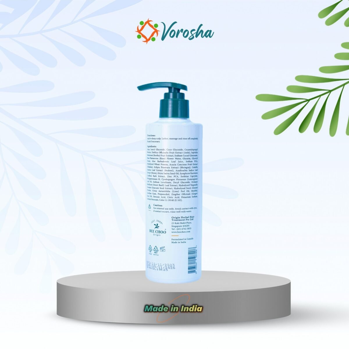 Ginger Lime Shampoo (250 ml) | Bee Choo Origin - India - Image 2